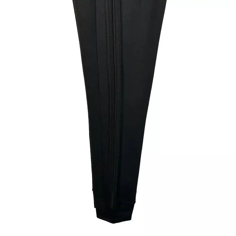 Adidas Men’s Fleece Sweat Pants Size L Tall (33X34)Black Tapered Leg Regular Fit